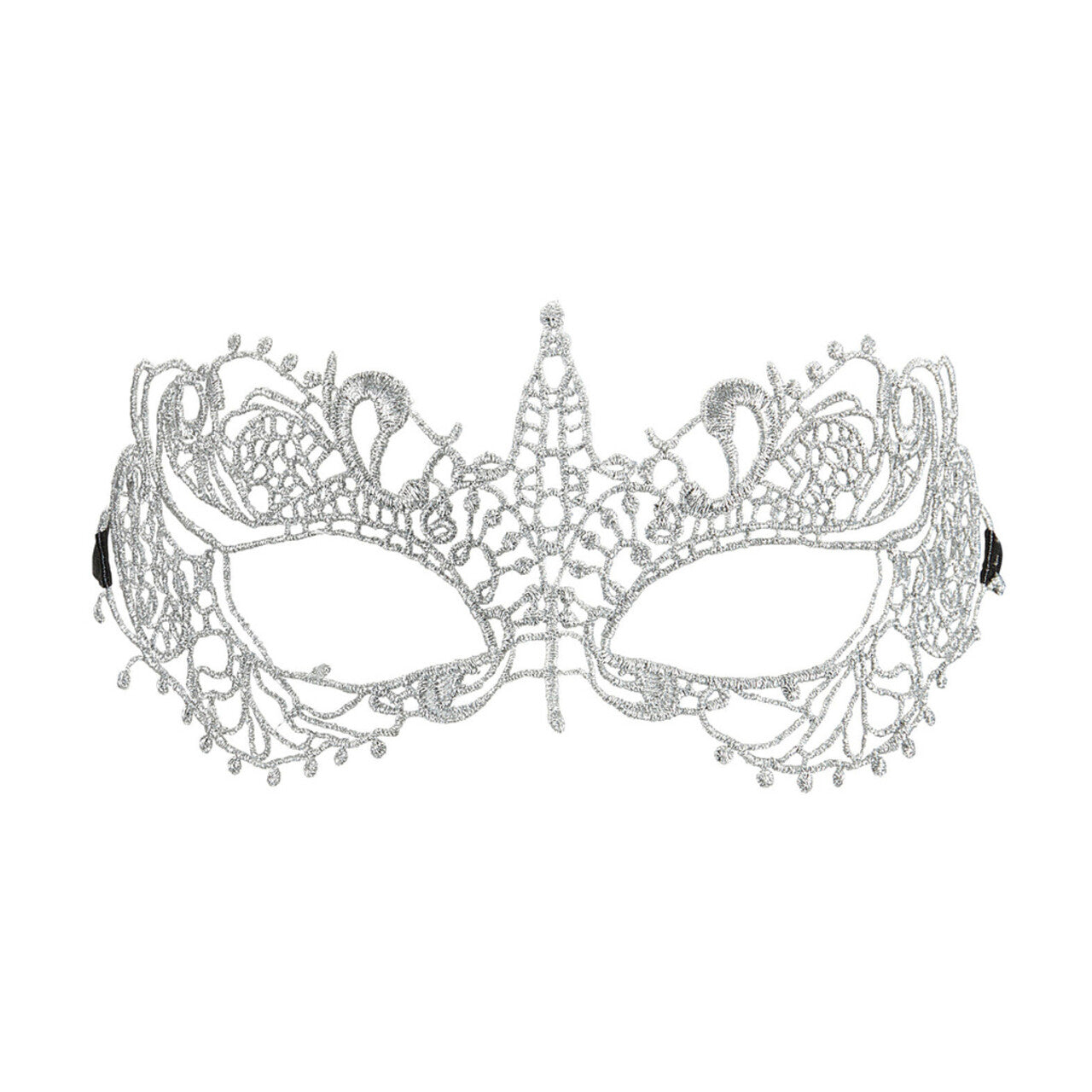 Op deze afbeelding zie je een Accessoires, van het merk Widmann. Fantasia Oogmasker, Kant Metallic Ivoor