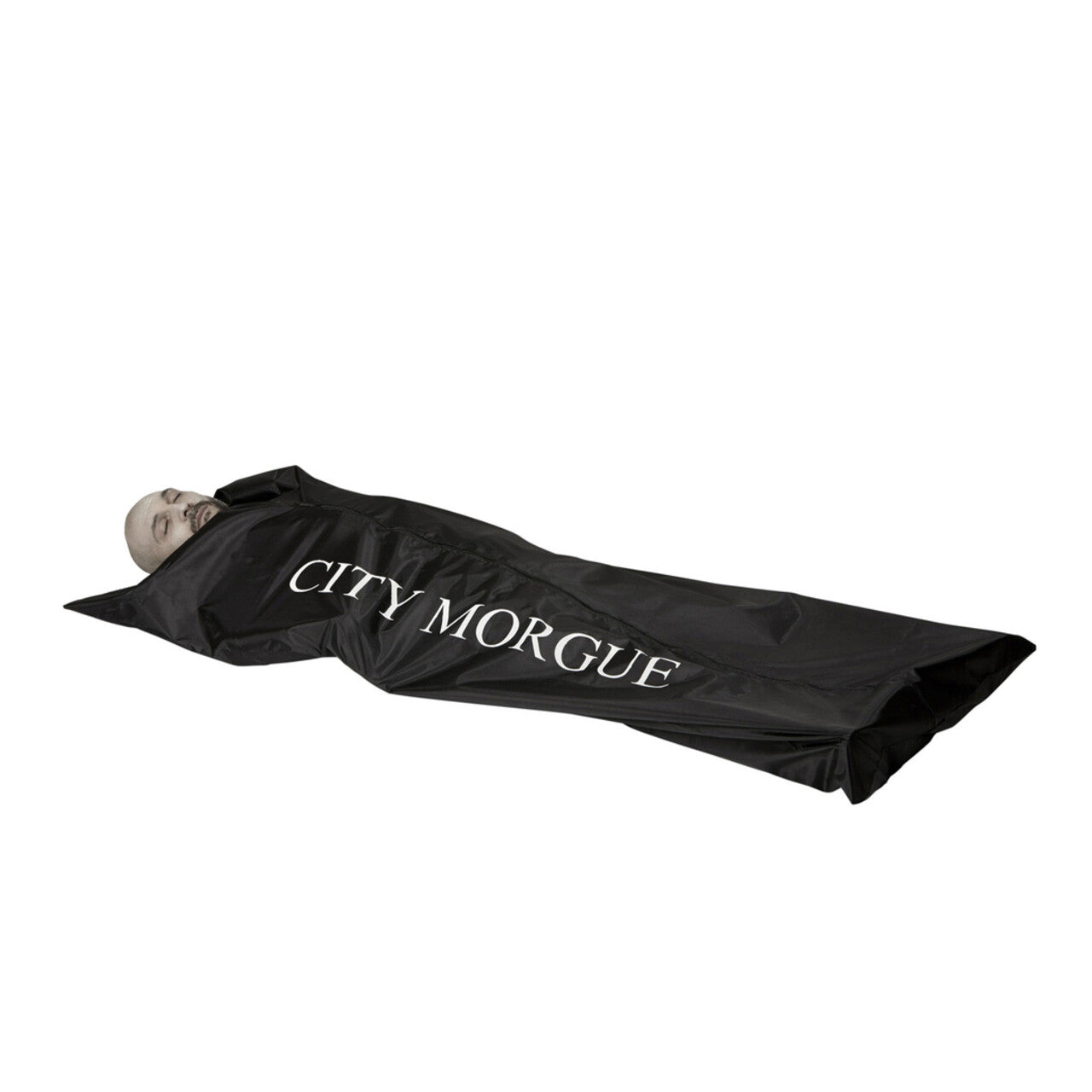 Op deze afbeelding zie je een Decoratie, van het merk Widmann. Lijkdoek 180x75 Centimeter Body Bag