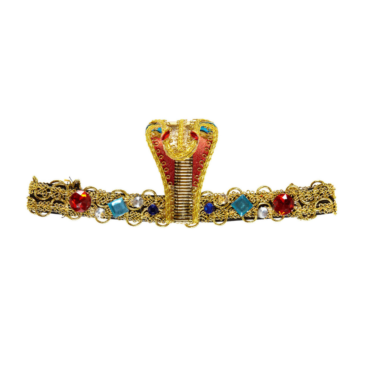 Op deze afbeelding zie je een Accessoires, van het merk Widmann. Egyptische Hoofdband Slang Met Stenen