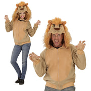 Op deze afbeelding zie je een Kostuums, van het merk Widmann. Grappige Hoodie, Leeuw Kostuum