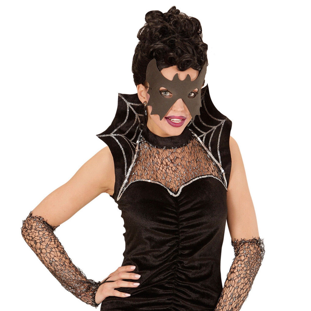 Op deze afbeelding zie je een Accessoires, van het merk Widmann. Dieren Oogmasker, Vleermuis