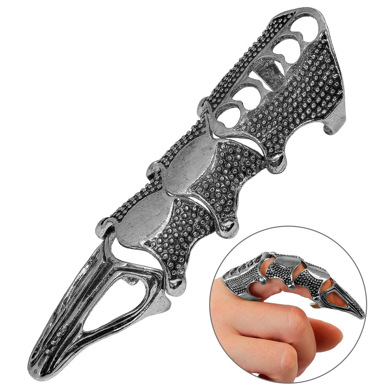 Op deze afbeelding zie je een Accessoires, van het merk Widmann. Vinger Ring Bad Karma