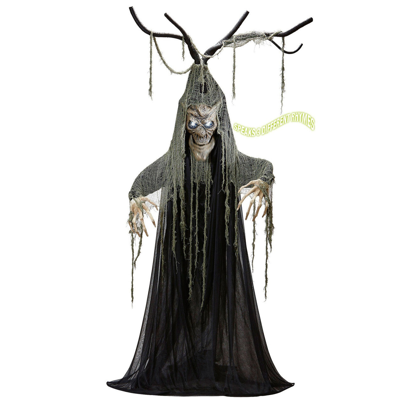 Op deze afbeelding zie je een Decoratie, van het merk Widmann. Coole Pratende Behekste Halloween Boom