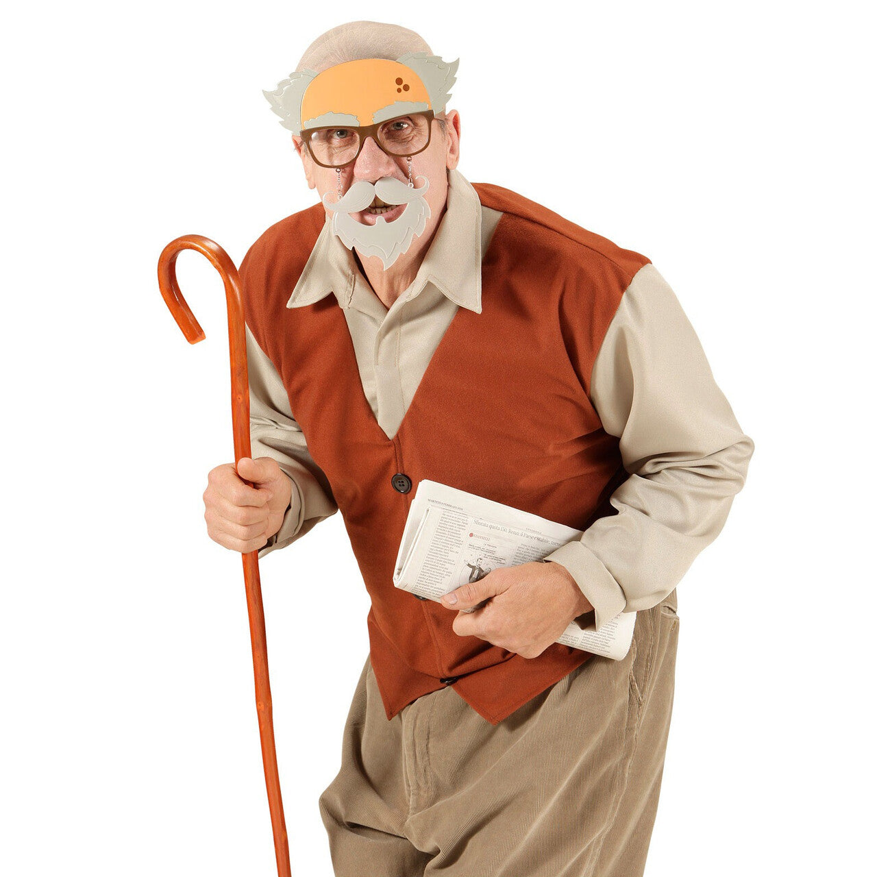 Op deze afbeelding zie je een Accessoires, van het merk Widmann. Professor Bril, Oude Man