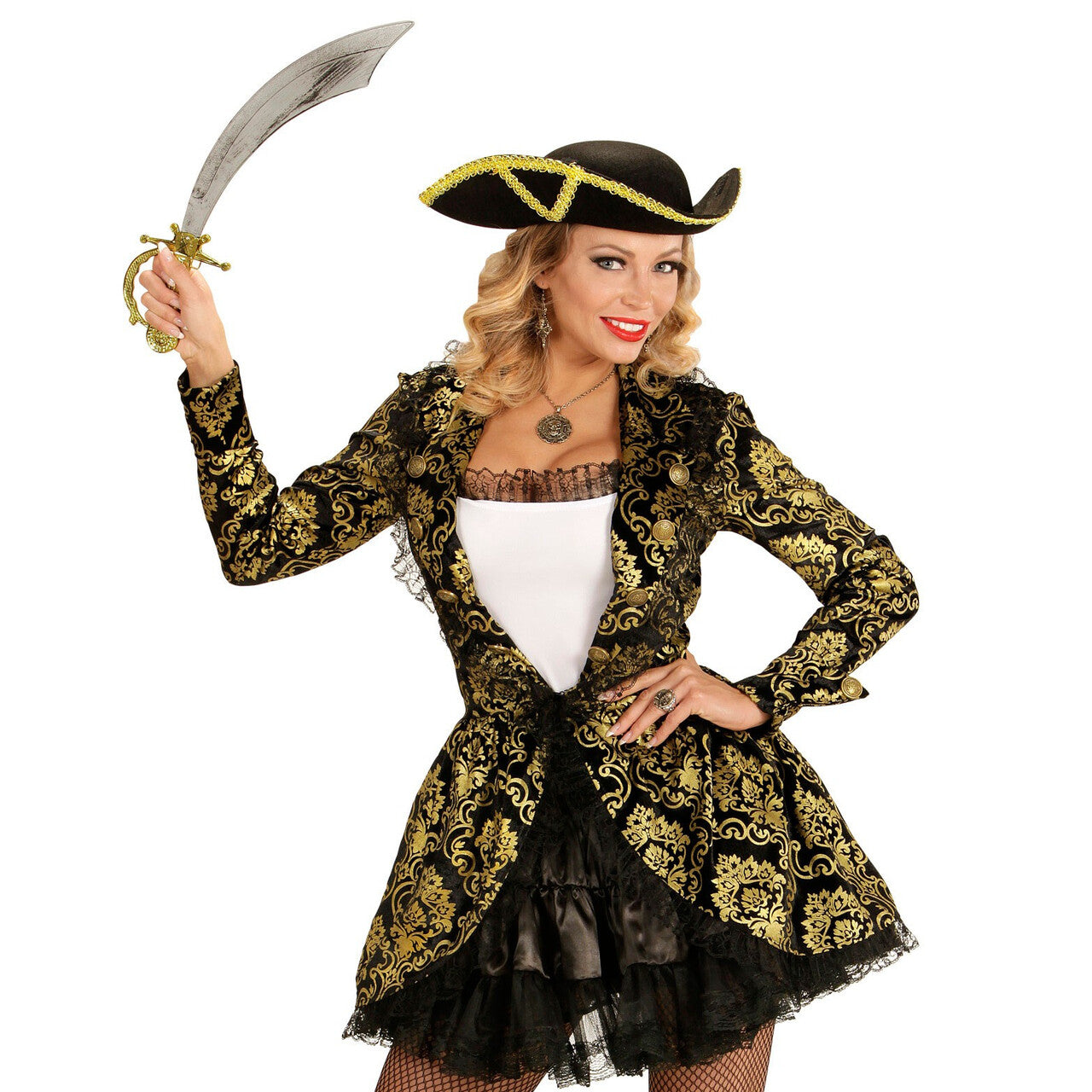 Op deze afbeelding zie je een Accessoires, van het merk Widmann. Piraten Zwaard Oudheid