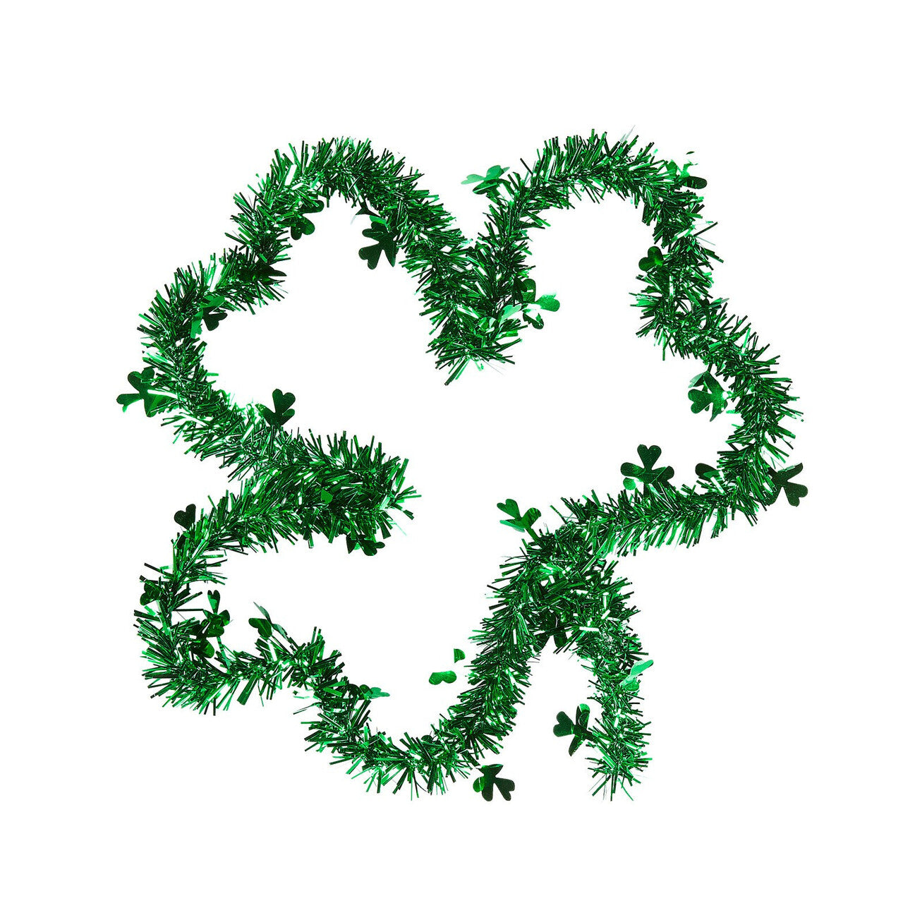 Op deze afbeelding zie je een Decoratie, van het merk Widmann. Ierse Tinsel, Shamrock St. Patricks Day