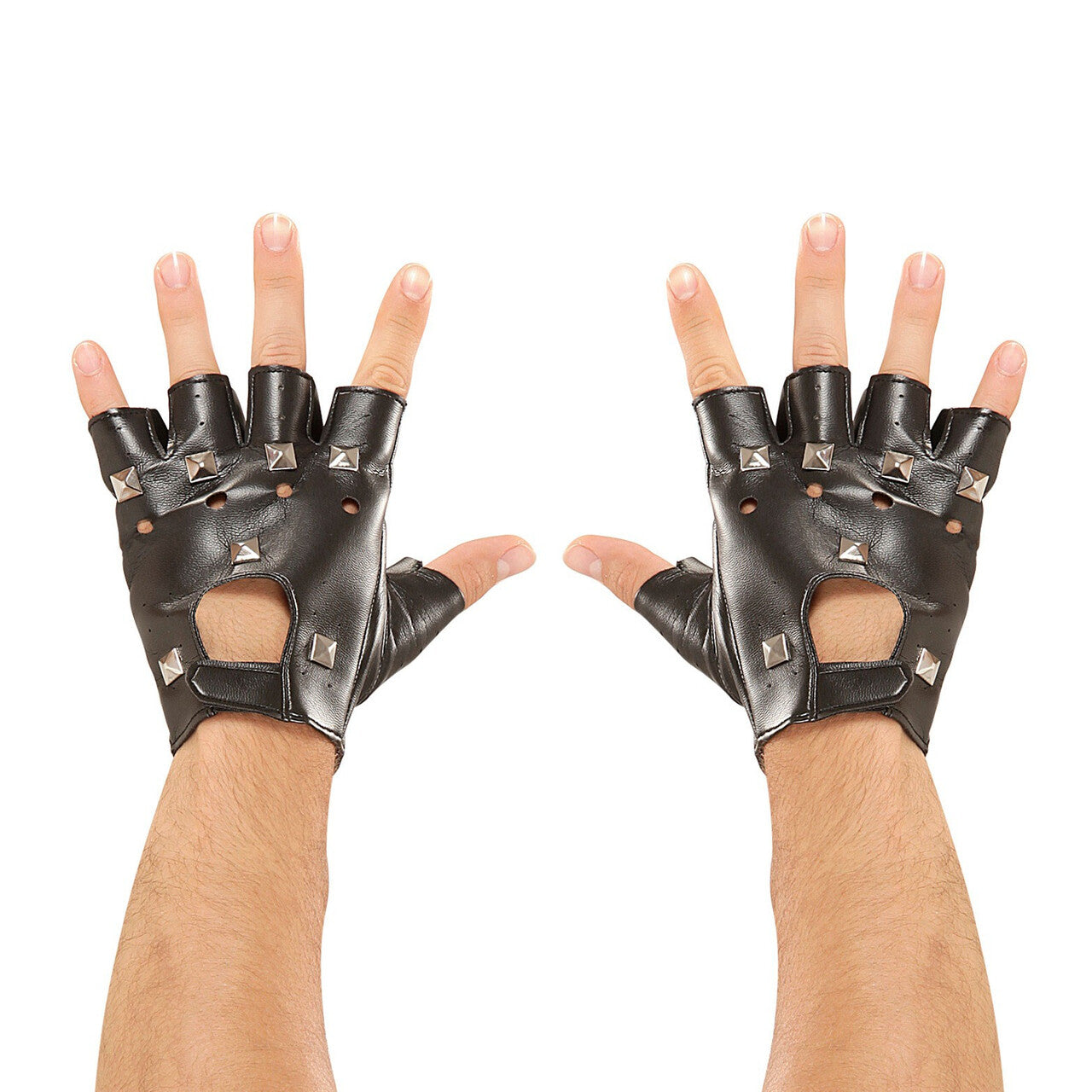 Op deze afbeelding zie je een Accessoires, van het merk Widmann. Rocker Handschoenen Met Nagels