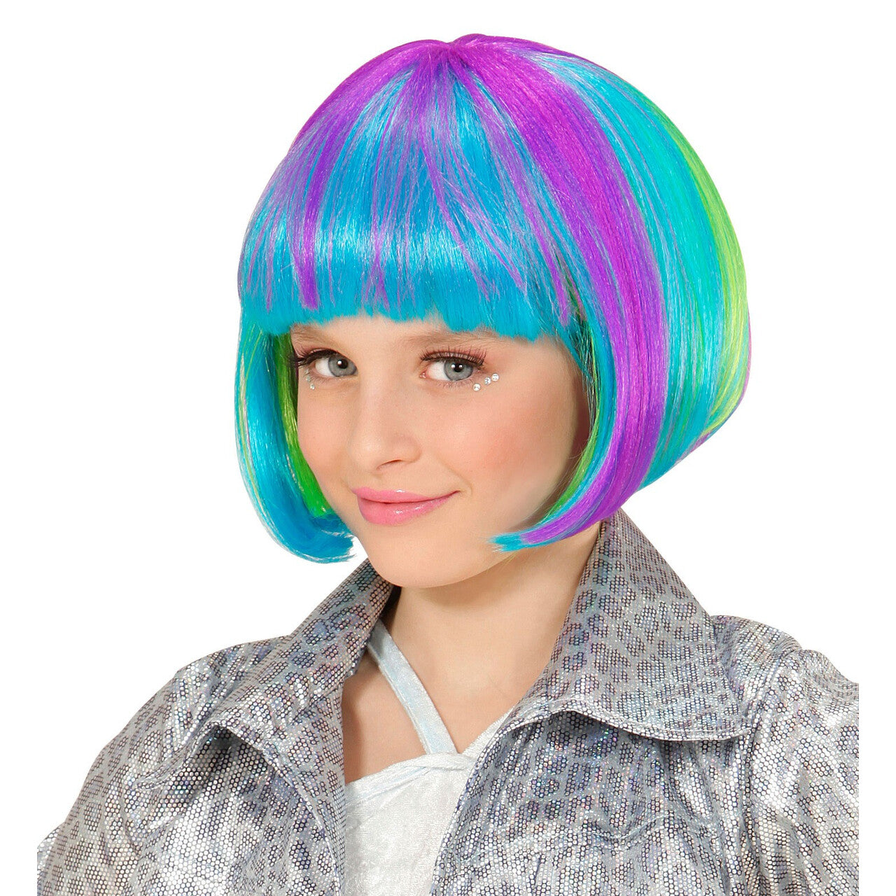 Op deze afbeelding zie je een Accessoires, van het merk Widmann. Pruik, Ster Kind Gaga