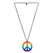 Op deze afbeelding zie je een Accessoires, van het merk Widmann. Traditionele Ketting Hippie Regenboog