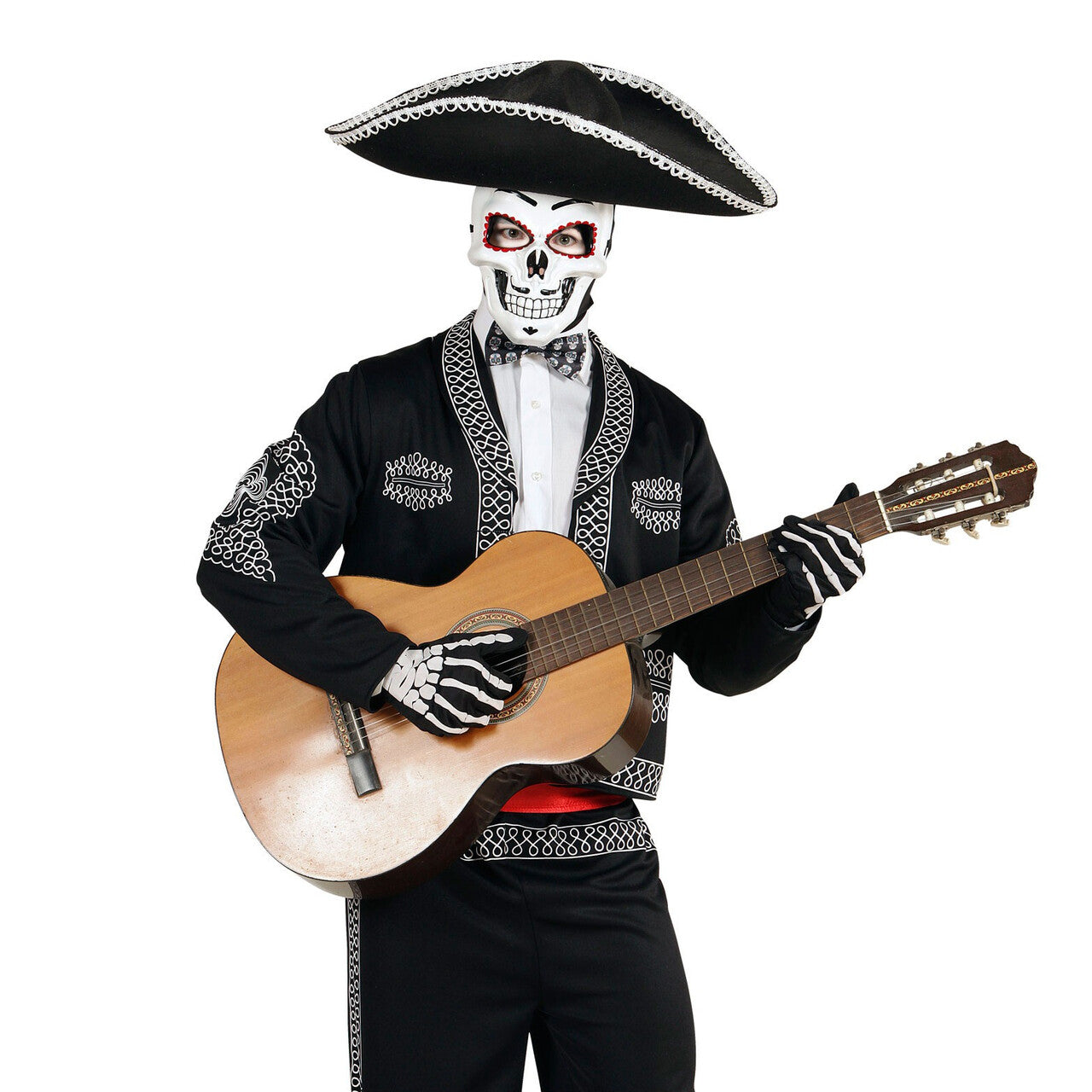Op deze afbeelding zie je een Accessoires, van het merk Widmann. Mexicano Dia De Los Muertos Strikje