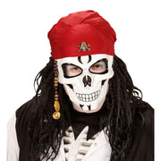 Op deze afbeelding zie je een Accessoires, van het merk Widmann. Eng Piraten Schedel Masker Met Baard