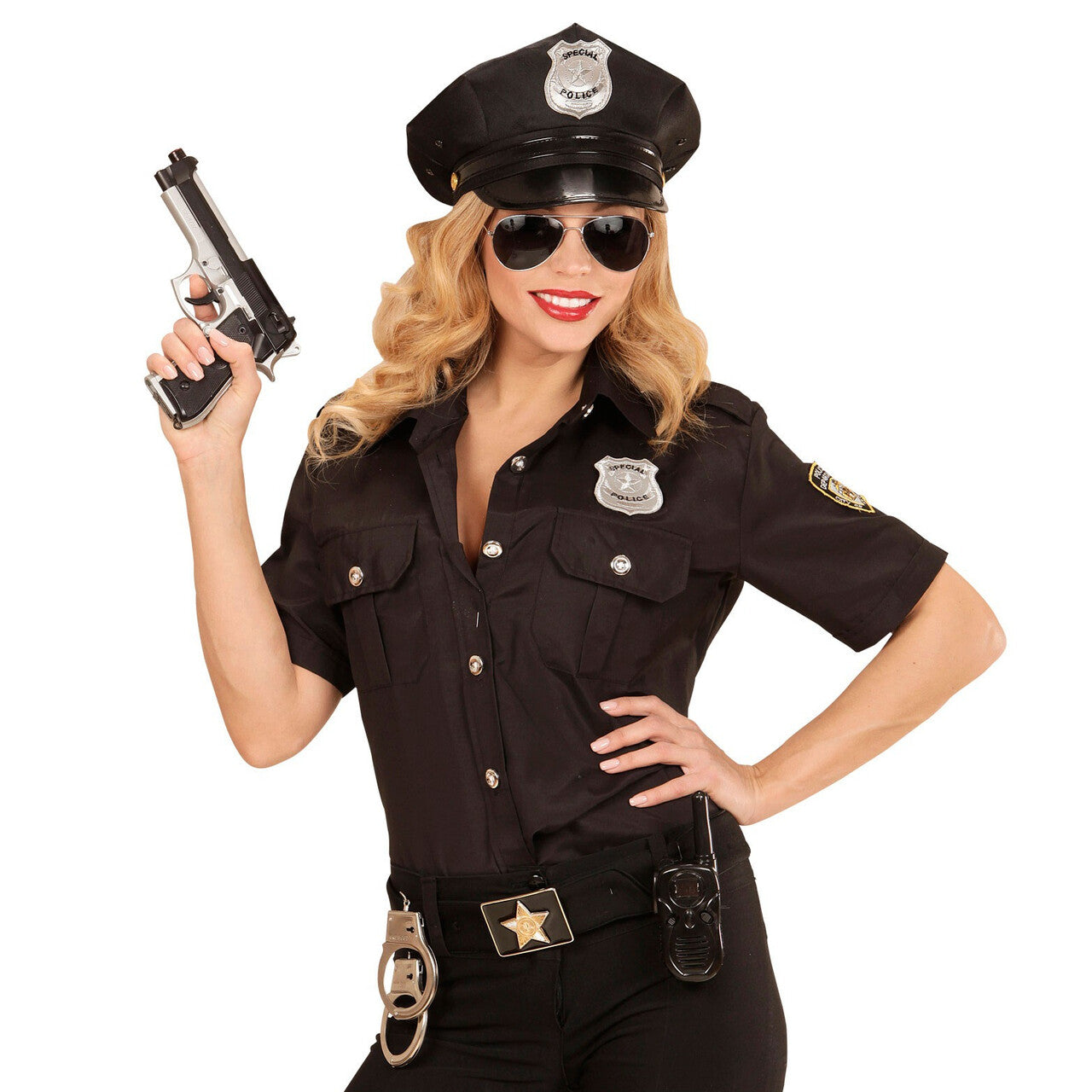 Op deze afbeelding zie je een Accessoires, van het merk Widmann. Copper Politie Set