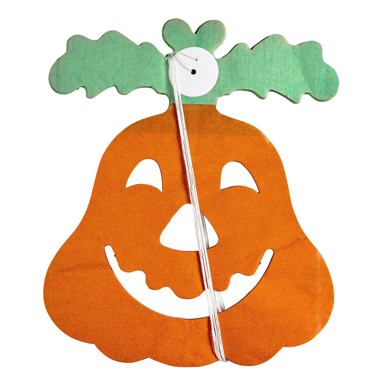Op deze afbeelding zie je een Decoratie, van het merk Widmann. Vrolijke Halloween Slinger Pompoen 4 Meter