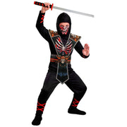 Op deze afbeelding zie je een Kostuums, van het merk Widmann. Ninja Bone Collector Kind Kostuum