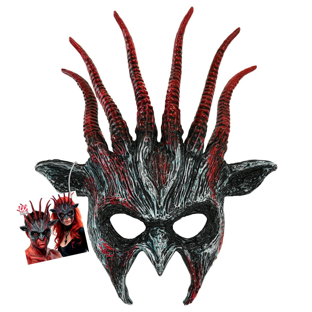Op deze afbeelding zie je een Accessoires, van het merk Widmann. Woeste Duivel Masker