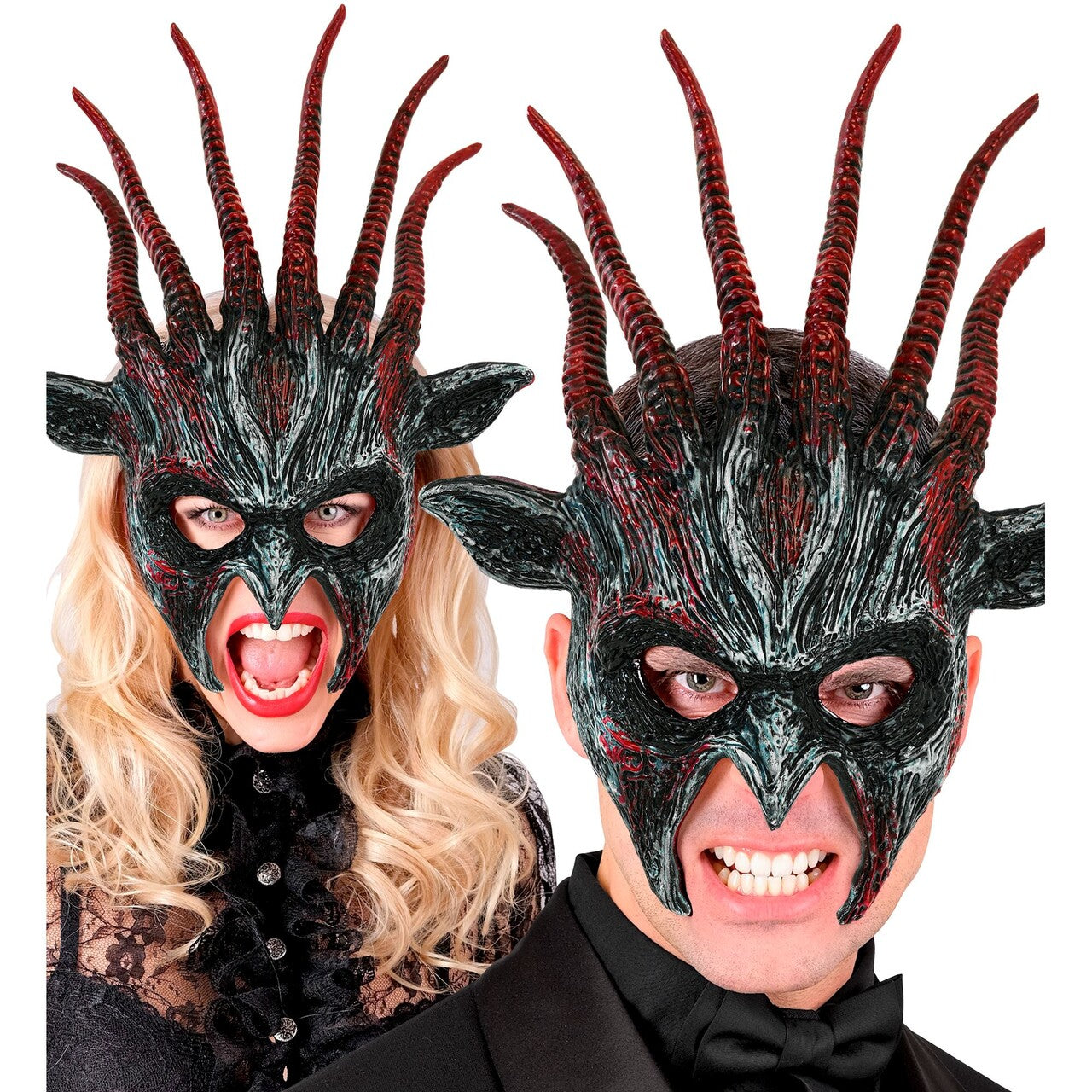Op deze afbeelding zie je een Accessoires, van het merk Widmann. Woeste Duivel Masker