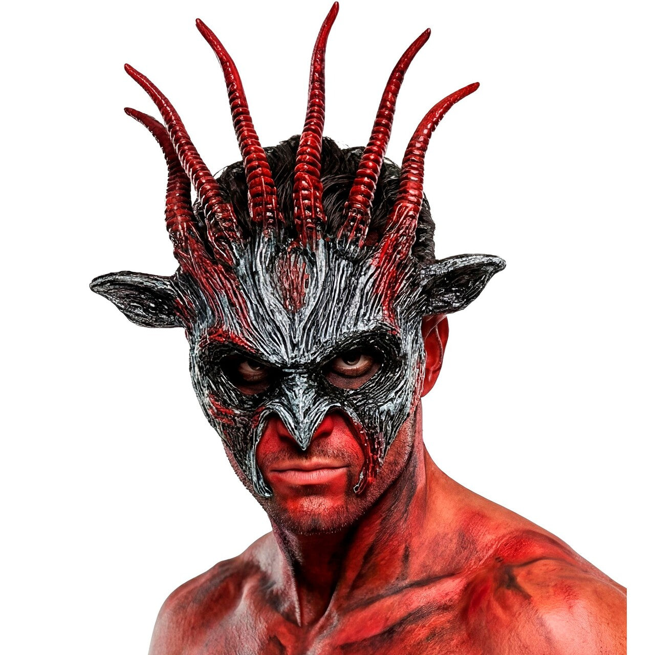 Op deze afbeelding zie je een Accessoires, van het merk Widmann. Woeste Duivel Masker