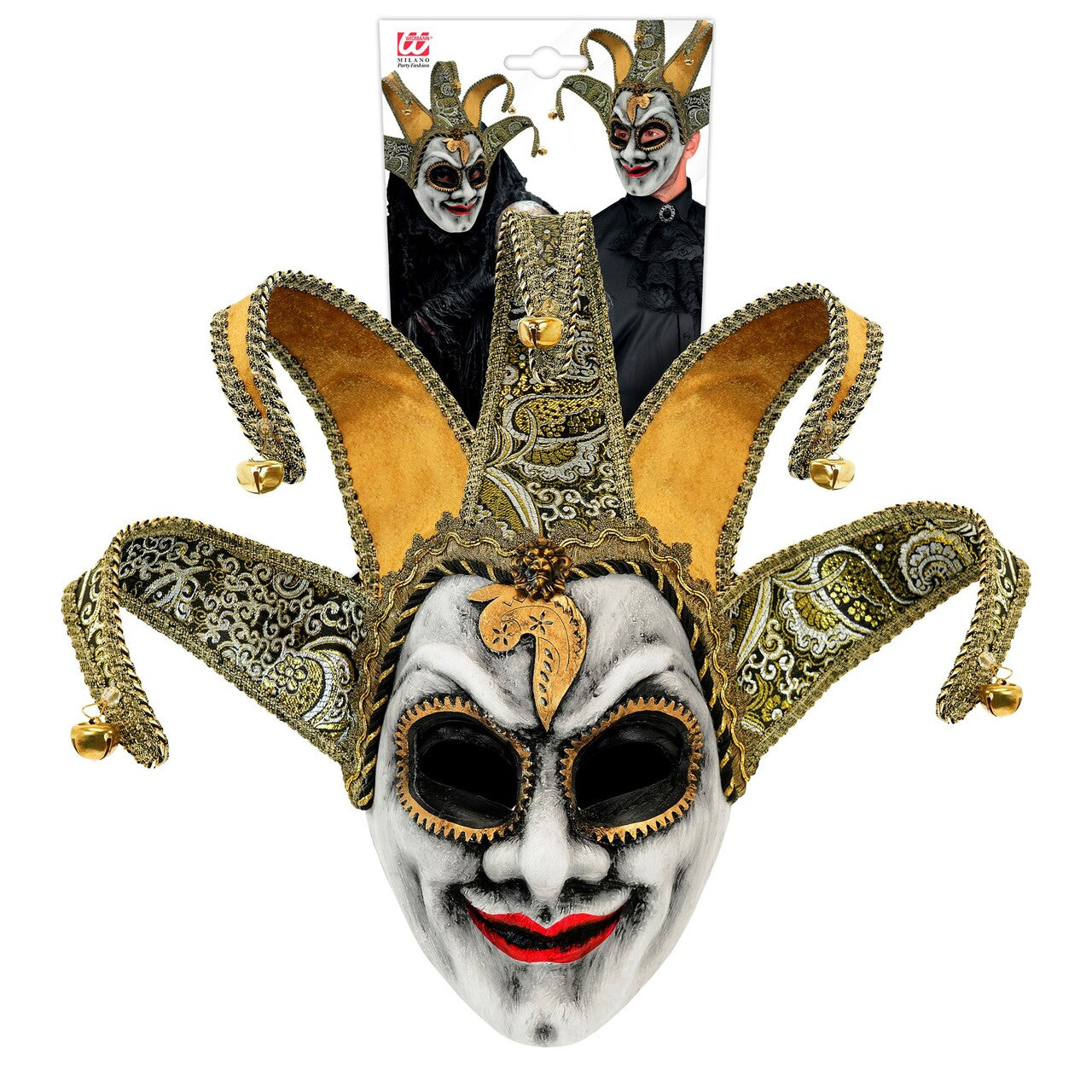 Op deze afbeelding zie je een Accessoires, van het merk Widmann. Venetiaans Jester Masker