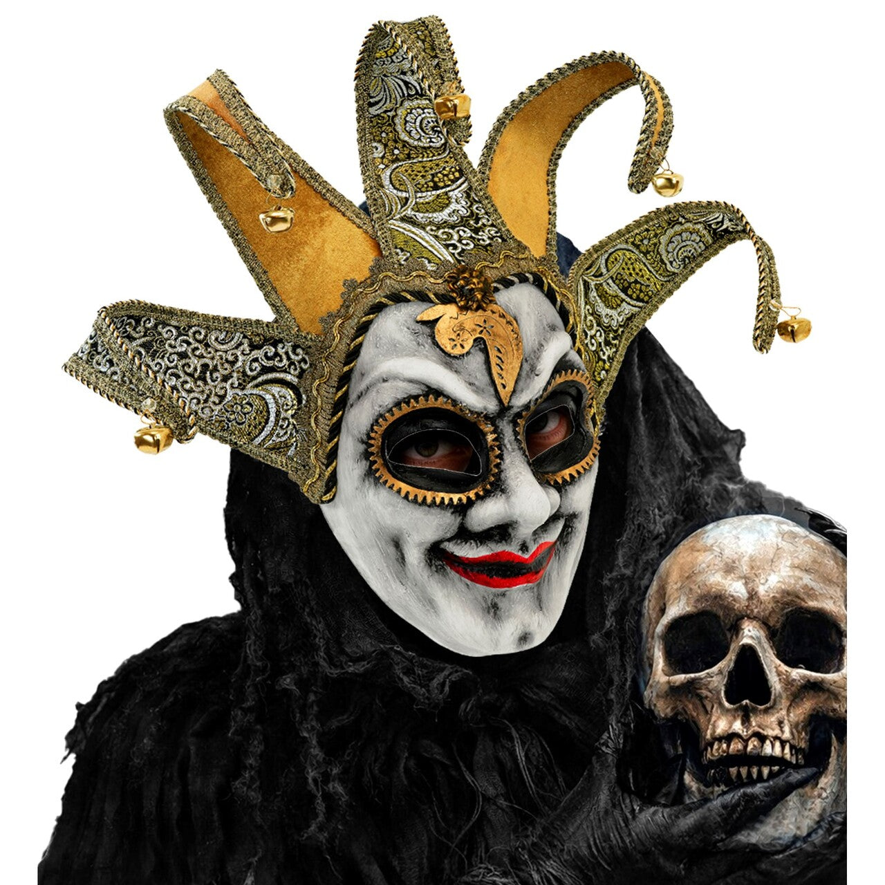 Op deze afbeelding zie je een Accessoires, van het merk Widmann. Venetiaans Jester Masker