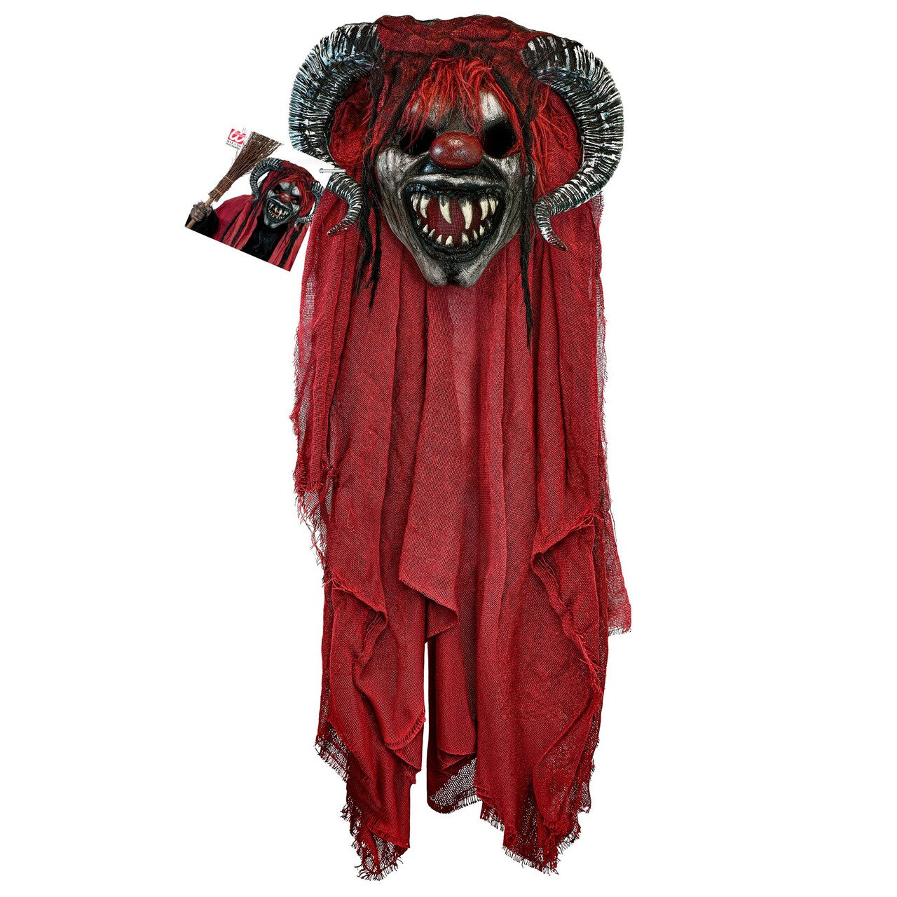 Op deze afbeelding zie je een Accessoires, van het merk Widmann. Krampachtige Krampus Masker Met Kap