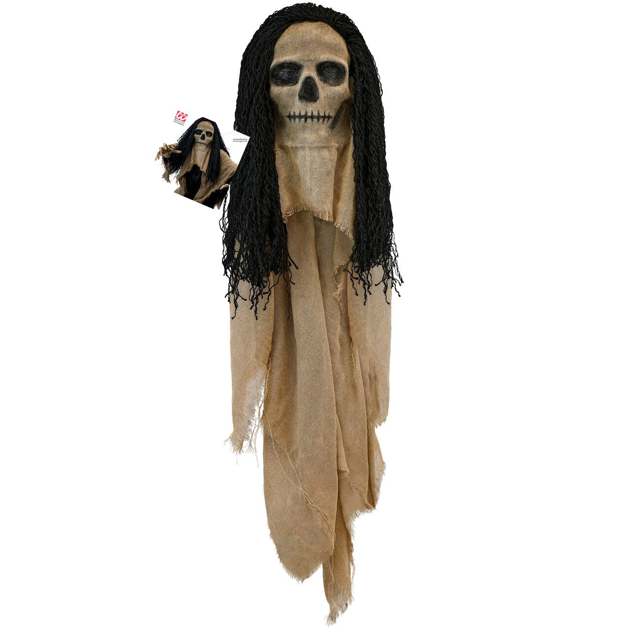 Op deze afbeelding zie je een Accessoires, van het merk Widmann. Masker Met Haar Stille Dood