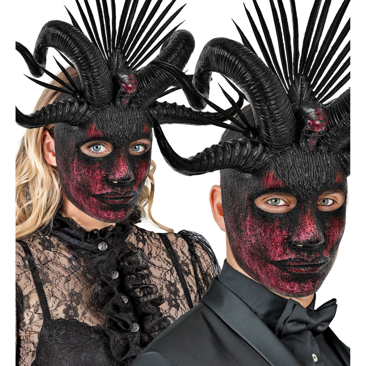 Op deze afbeelding zie je een Accessoires, van het merk Widmann. Masker Duivelse Voodoo Priester