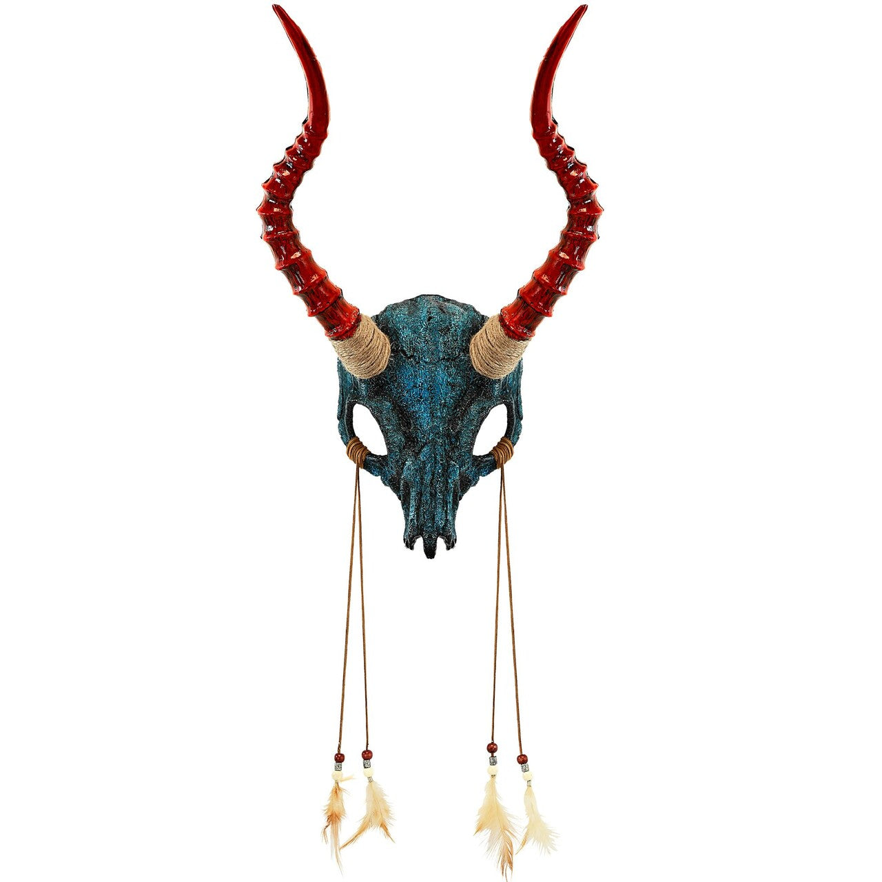 Op deze afbeelding zie je een Accessoires, van het merk Widmann. Masker Voodoo Sjamaan