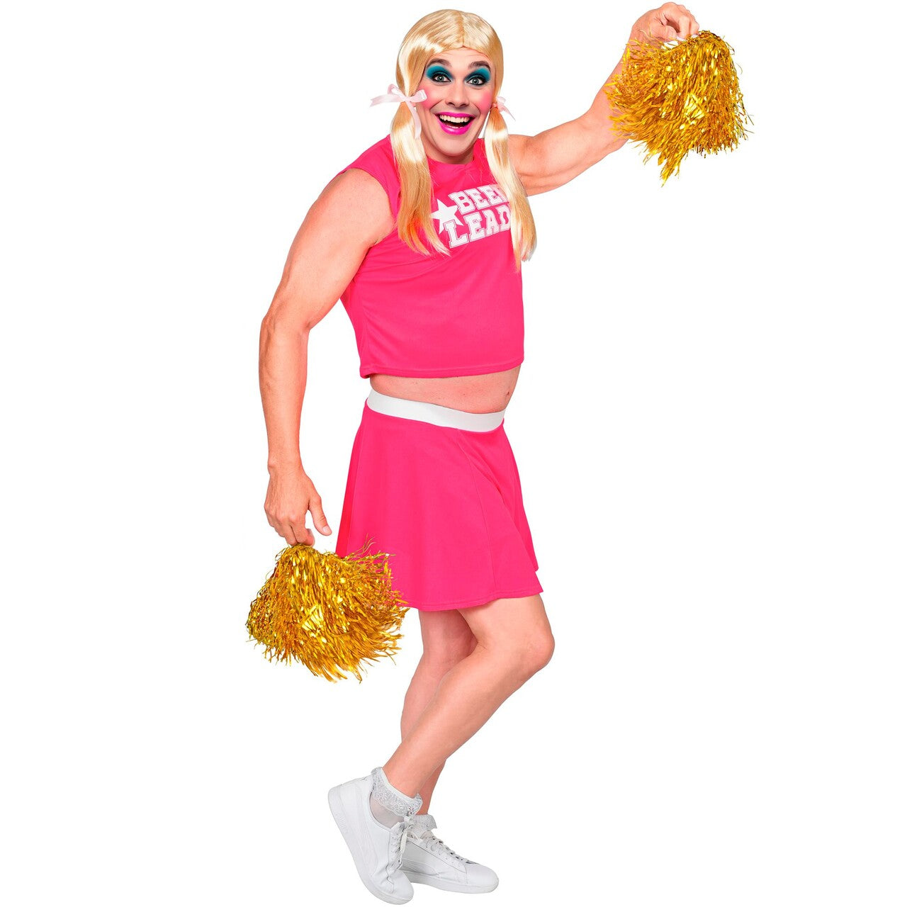 Op deze afbeelding zie je een Kostuums, van het merk Widmann. Brenda Beer Leader Man Kostuum