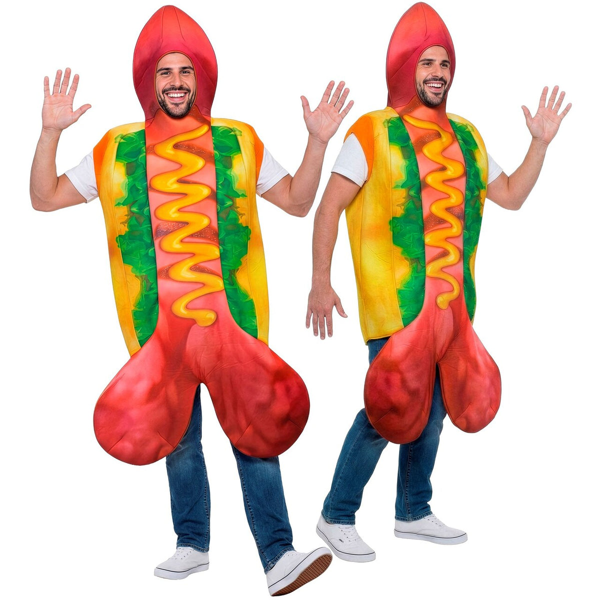 Op deze afbeelding zie je een Kostuums, van het merk Widmann. Lekkere Hot Cock Man Kostuum