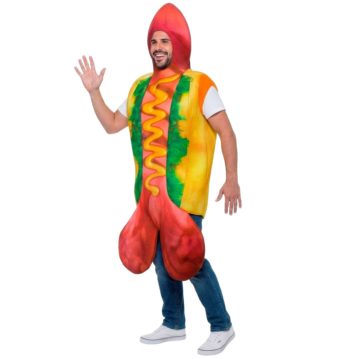 Op deze afbeelding zie je een Kostuums, van het merk Widmann. Lekkere Hot Cock Man Kostuum
