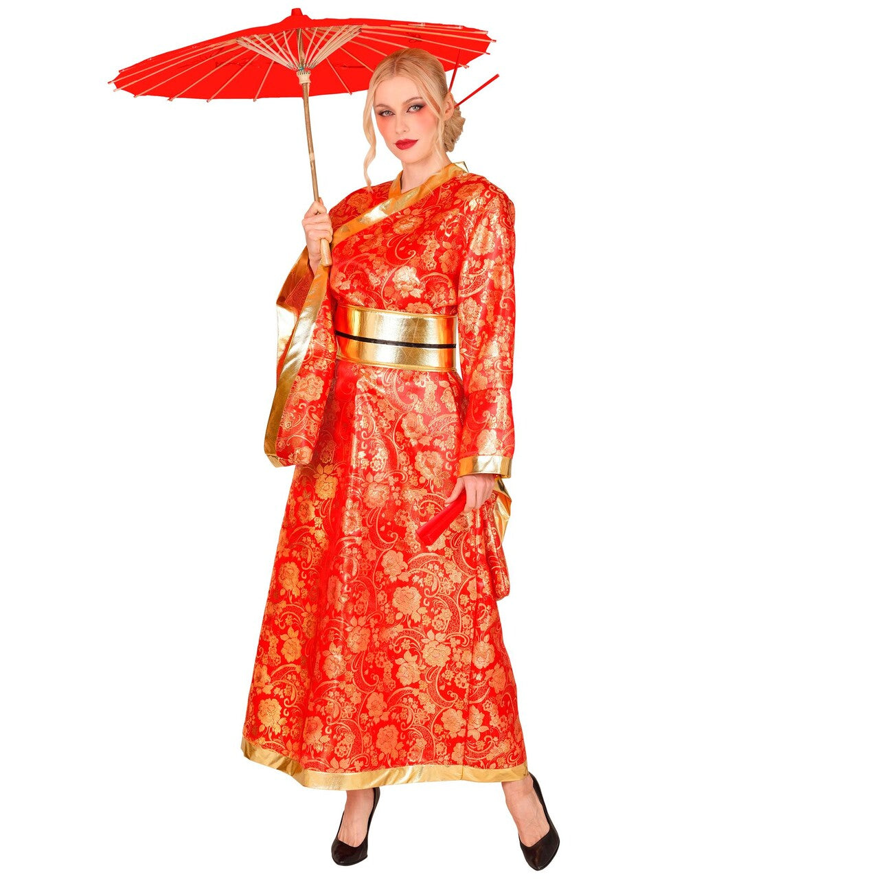 Op deze afbeelding zie je een Kostuums, van het merk Widmann. Japanse Schoonheid Kim Ono Vrouw Kostuum