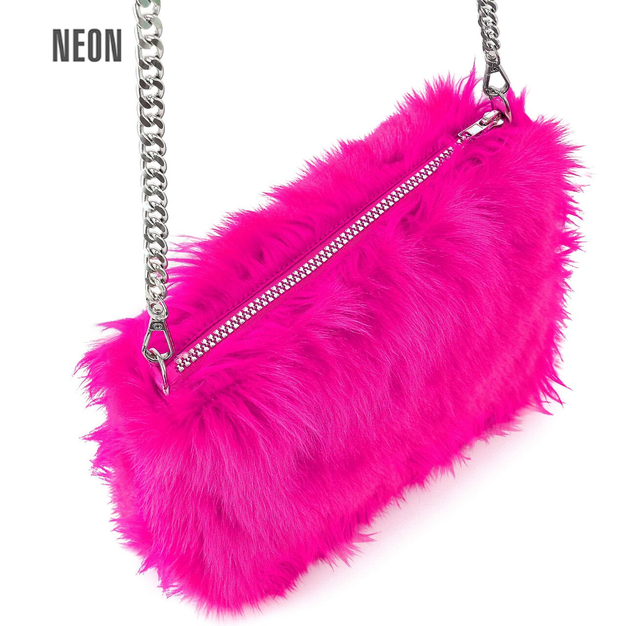 Op deze afbeelding zie je een Accessoires, van het merk Widmann. Zachte Pluche Hand Tas Neon Roze