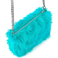 Zachte Pluche Hand Tas Lichtblauw