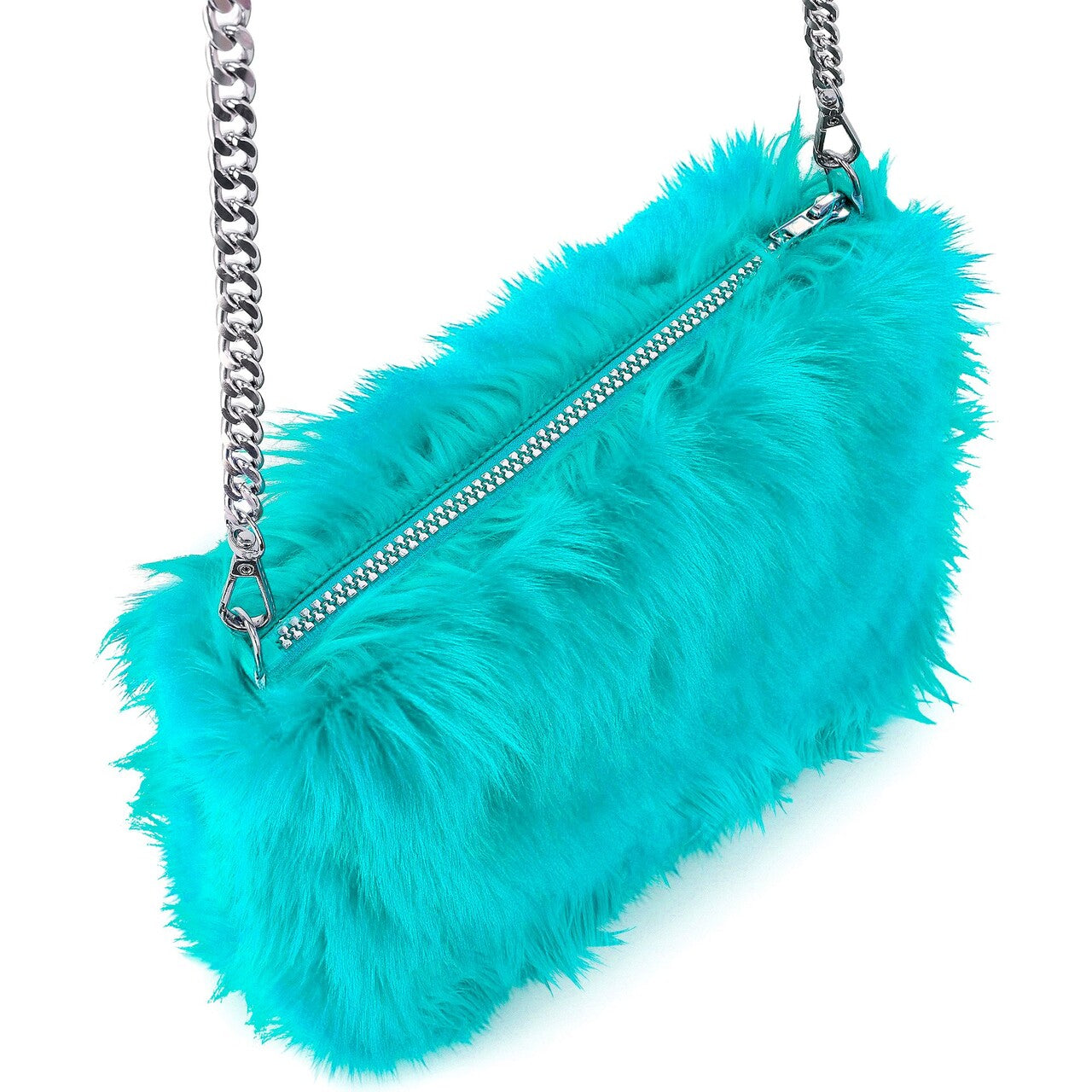 Op deze afbeelding zie je een Accessoires, van het merk Widmann. Zachte Pluche Hand Tas Lichtblauw