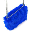 Zachte Pluche Hand Tas Blauw