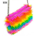 Zachte Pluche Hand Tas Regenboog