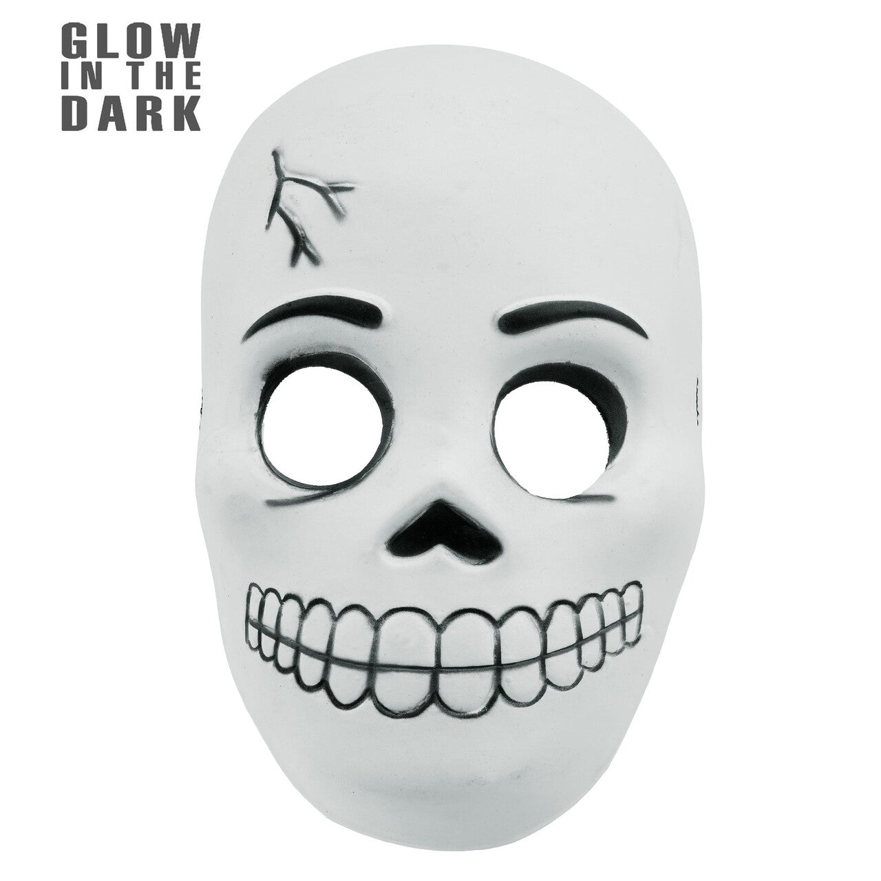 Op deze afbeelding zie je een Accessoires, van het merk Widmann. Glow In The Dark Masker Skully