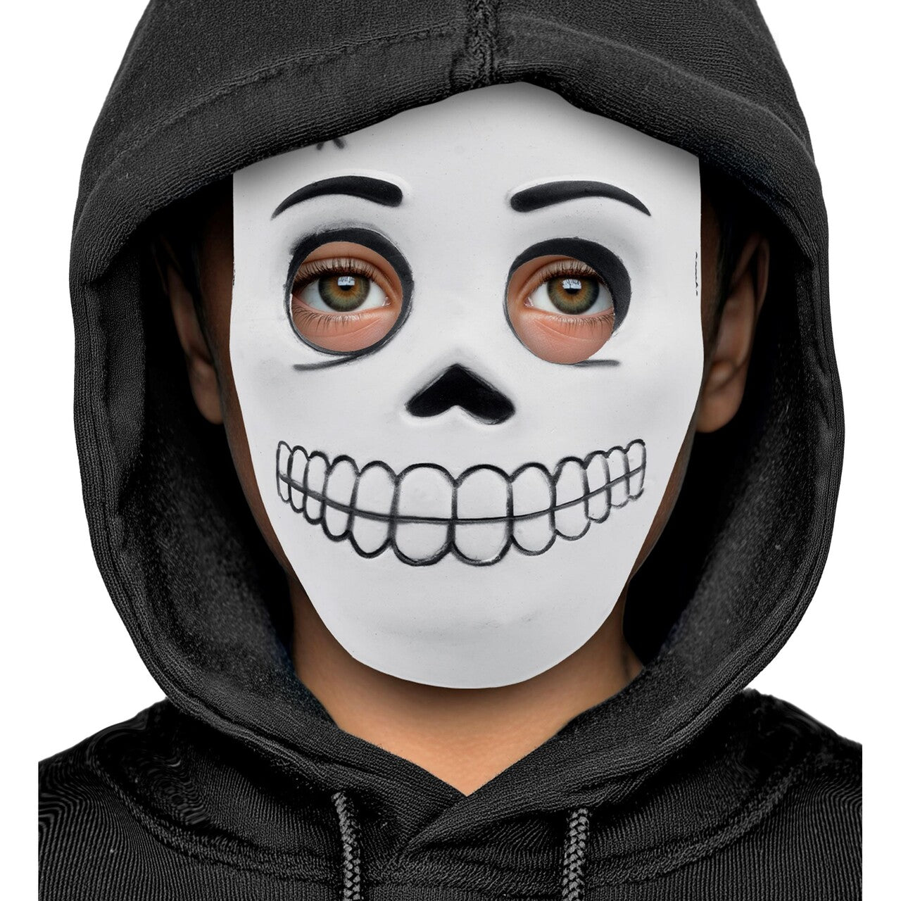 Op deze afbeelding zie je een Accessoires, van het merk Widmann. Glow In The Dark Masker Skully