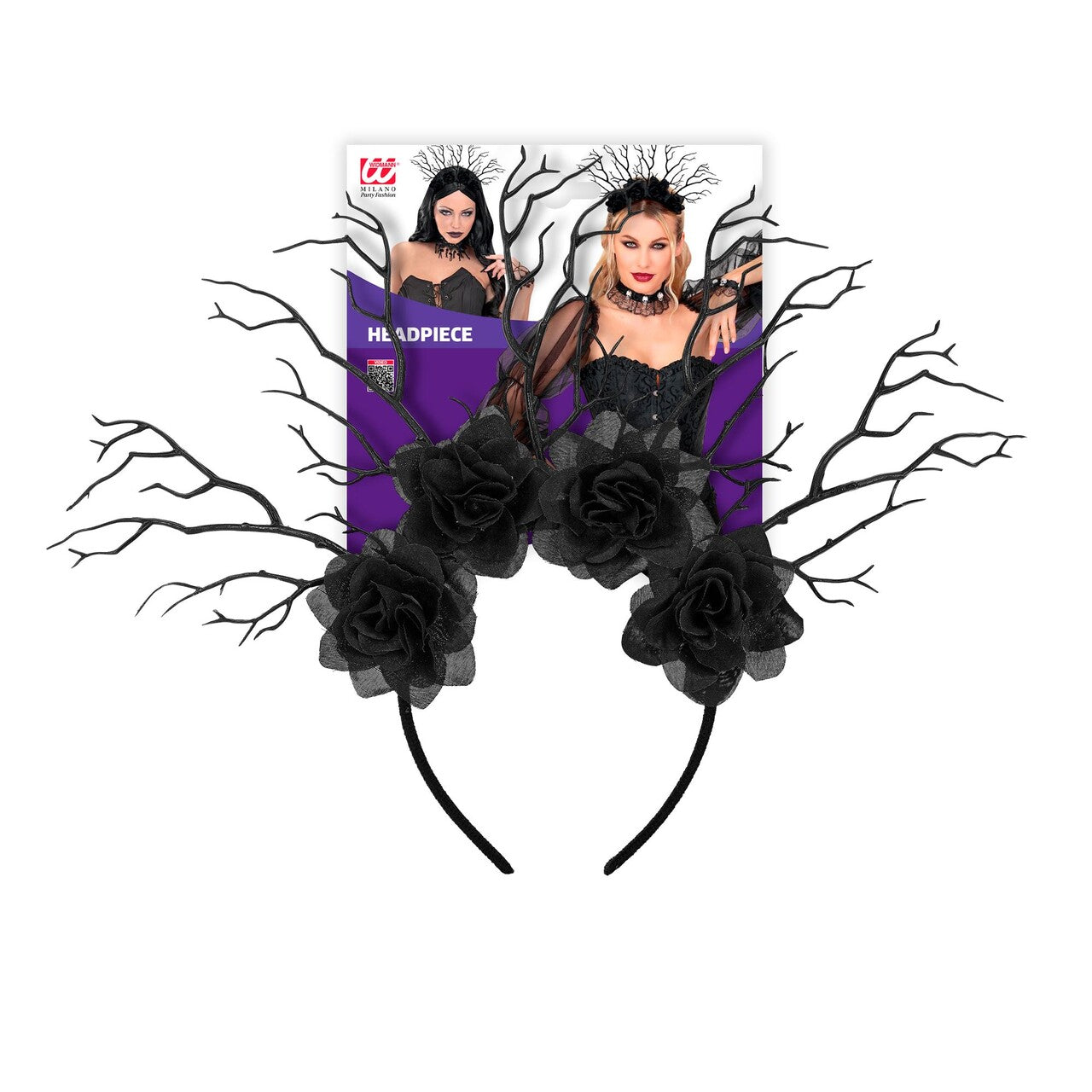 Op deze afbeelding zie je een Accessoires, van het merk Widmann. Dark Fantasy Queen Haarband
