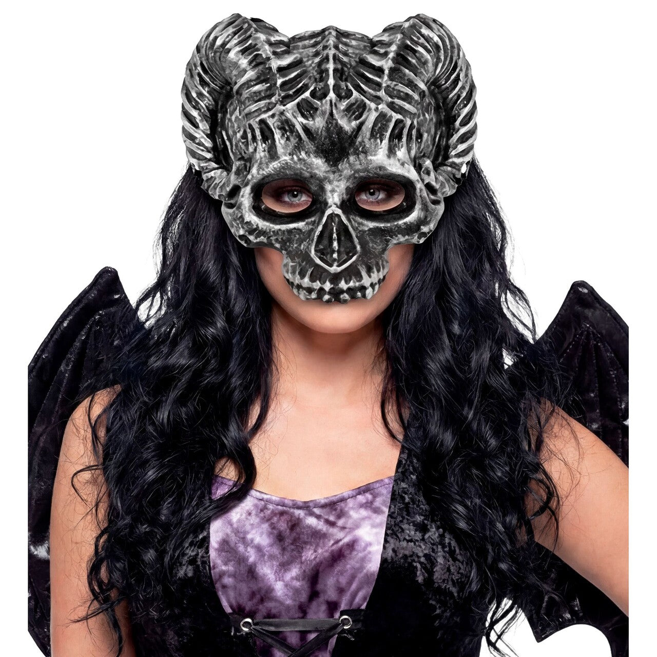 Op deze afbeelding zie je een Accessoires, van het merk Widmann. Masker Skull Ram