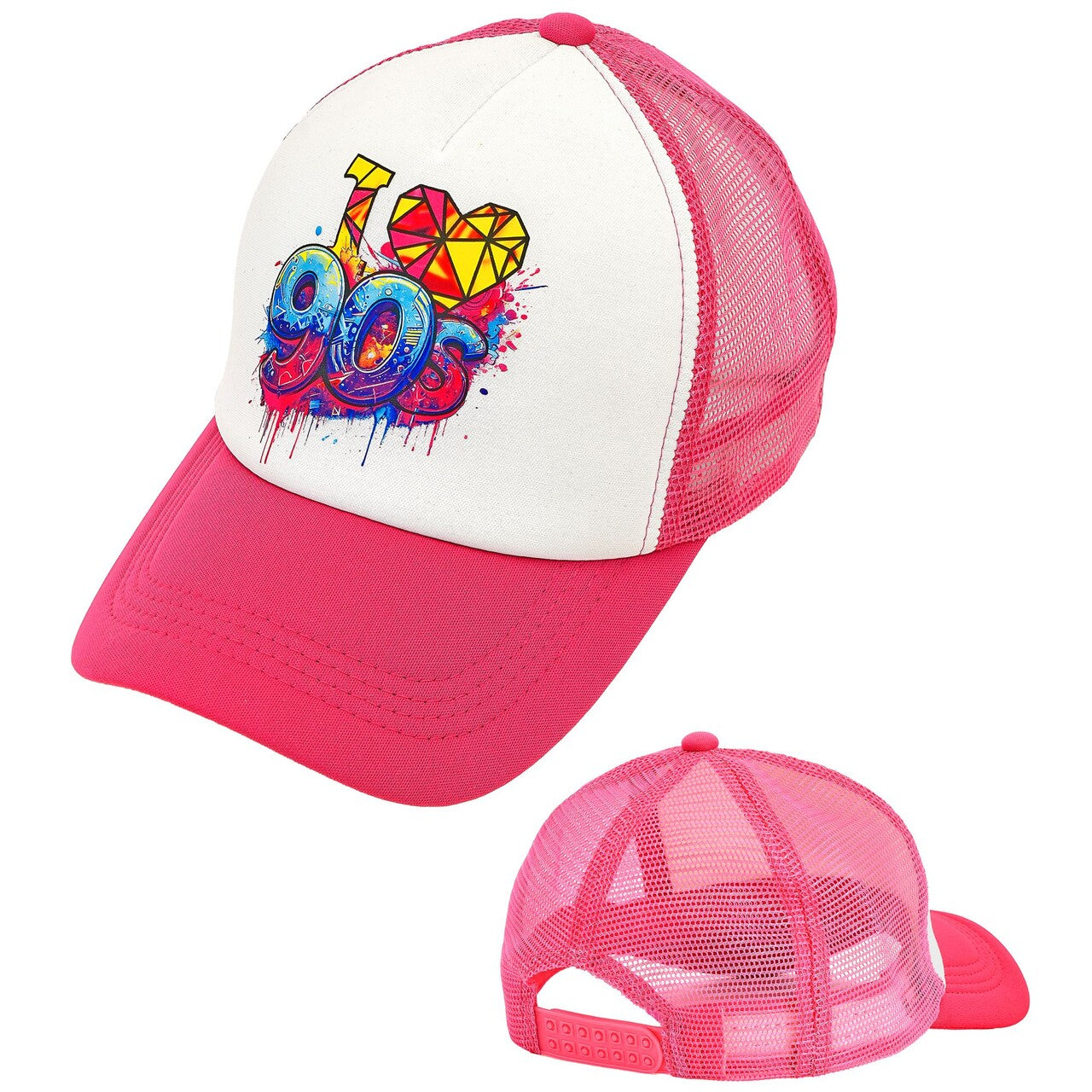 Op deze afbeelding zie je een Accessoires, van het merk Widmann. I Love 90S Pink Pet