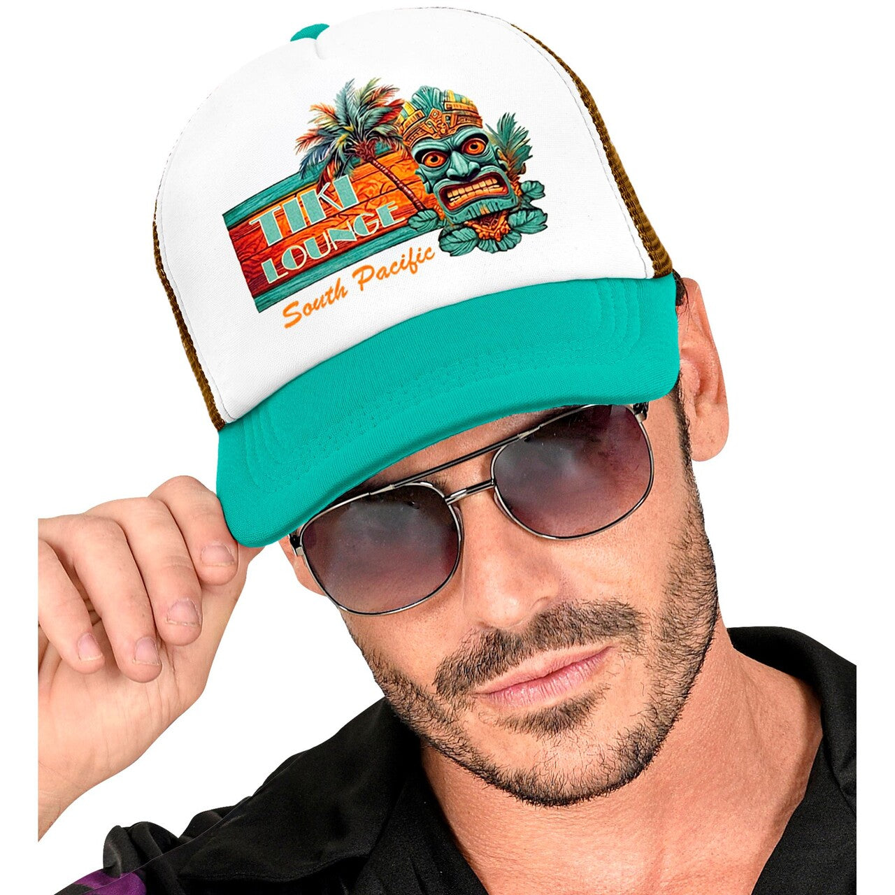 Op deze afbeelding zie je een Accessoires, van het merk Widmann. Summer Party Tiki Pet