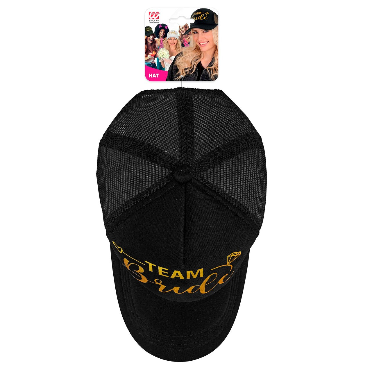 Op deze afbeelding zie je een Accessoires, van het merk Widmann. Team Bride Pet Zwart
