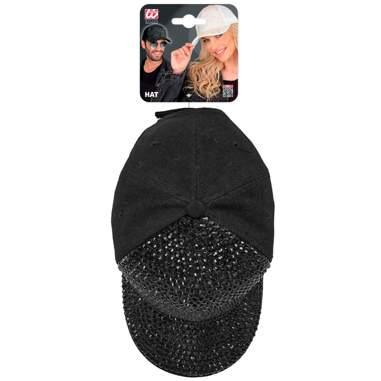 Op deze afbeelding zie je een Accessoires, van het merk Widmann. Zwarte Strass Pet