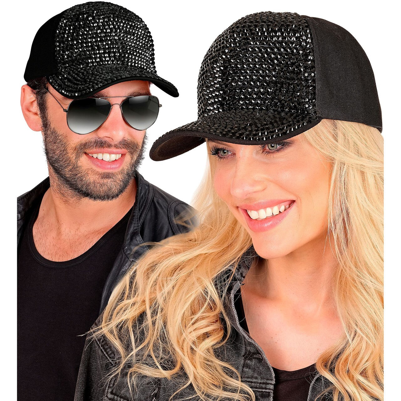 Op deze afbeelding zie je een Accessoires, van het merk Widmann. Zwarte Strass Pet