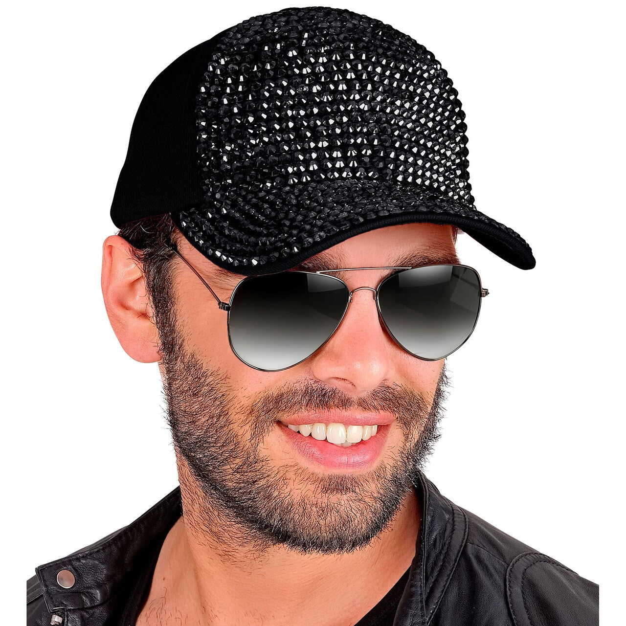 Op deze afbeelding zie je een Accessoires, van het merk Widmann. Zwarte Strass Pet