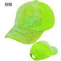 Neon Groene Strass Pet
