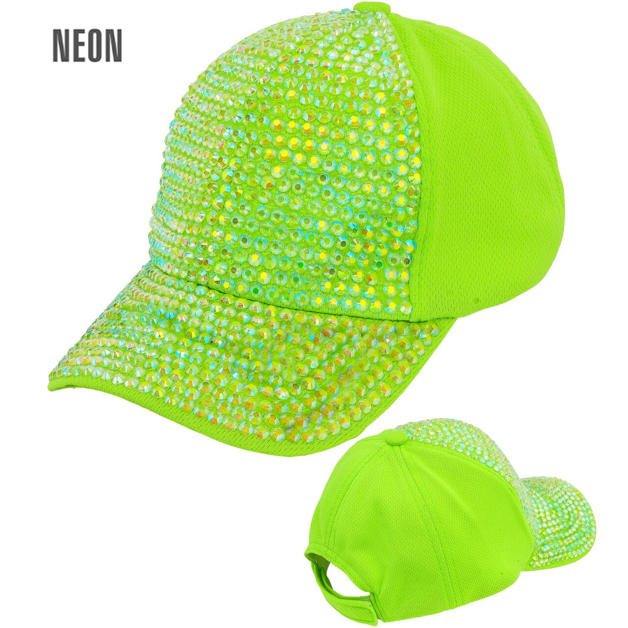 Op deze afbeelding zie je een Accessoires, van het merk Widmann. Neon Groene Strass Pet