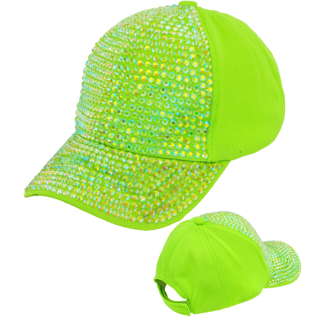 Op deze afbeelding zie je een Accessoires, van het merk Widmann. Neon Groene Strass Pet