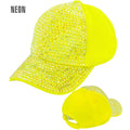 Neon Gele Strass Pet